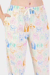 Sweet Dreams Animal Printed Pyjama Set - Swan White — thumbnail 3